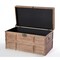 Vintiquewise Wooden Rectangular Lined Rustic Storage Trunk with Latch, Large QI003512L - alternate 7